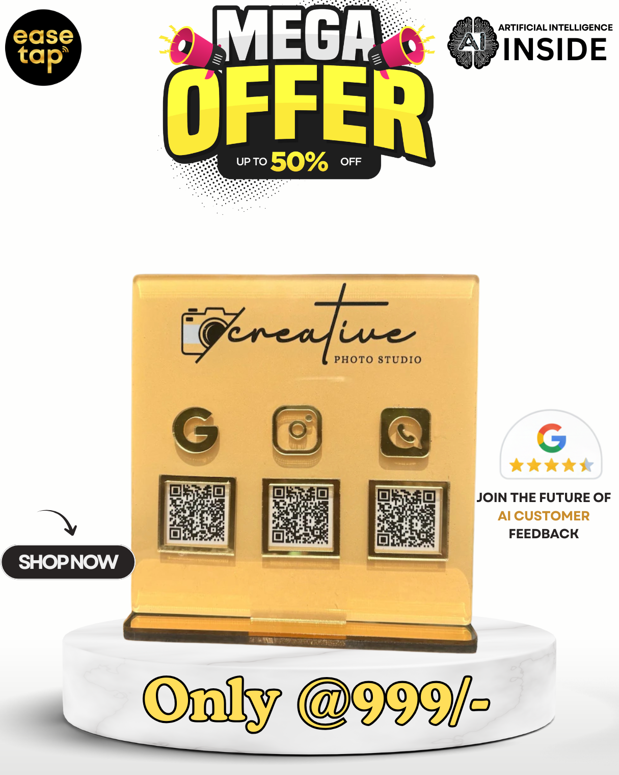 EASETAP 3 QR STANDEE