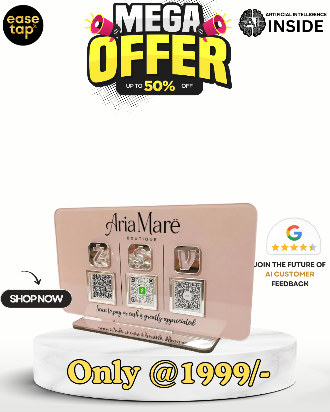 EASETAP 3 QR STANDEE