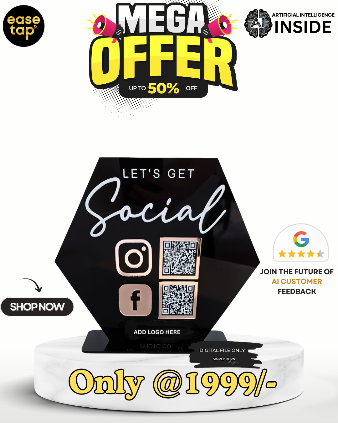 EASETAP 2 QR STANDEE