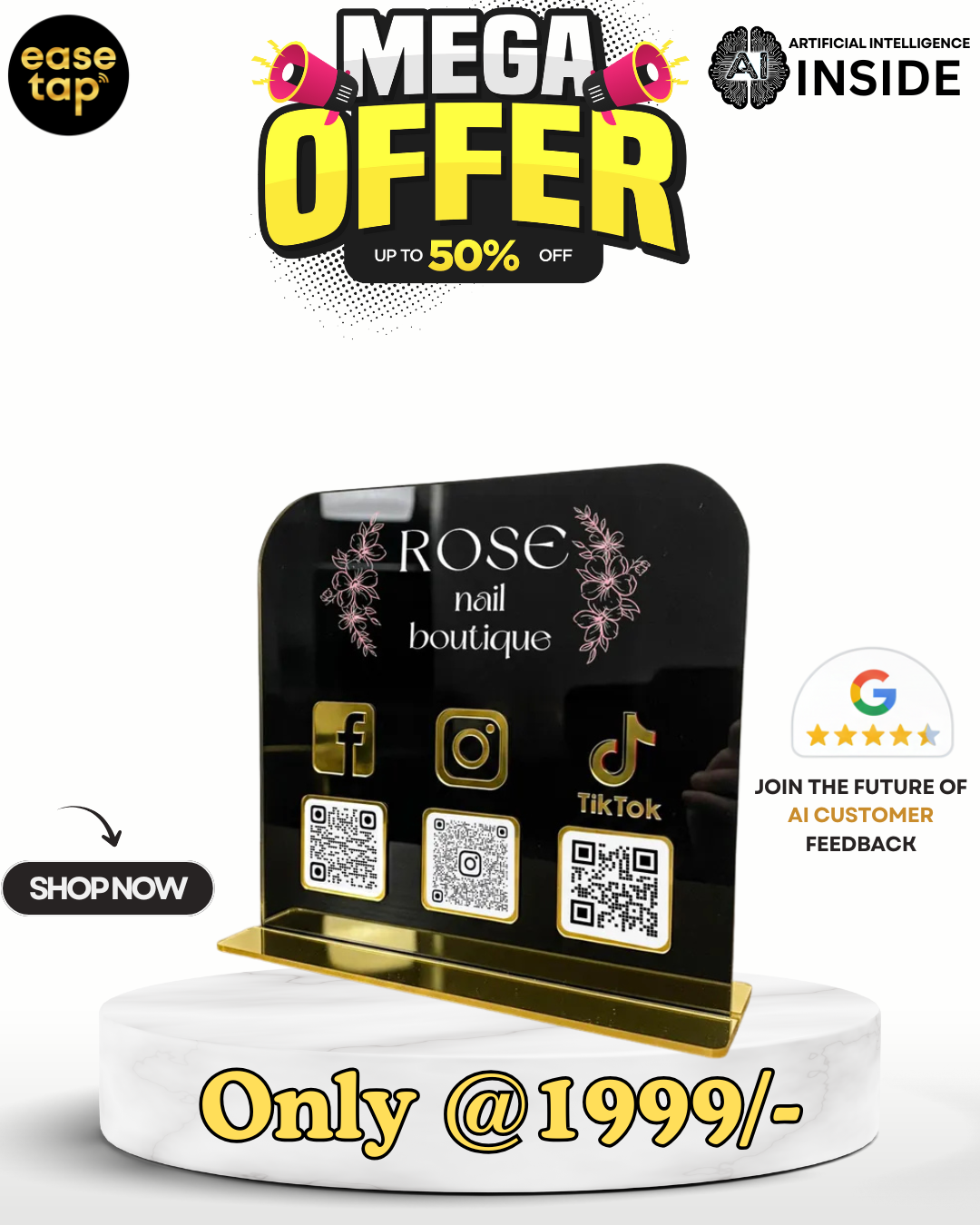 EASETAP 3 QR STANDEE