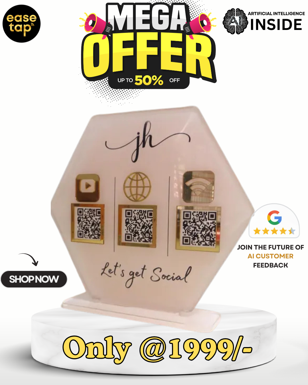 EASETAP 3 QR STANDEE