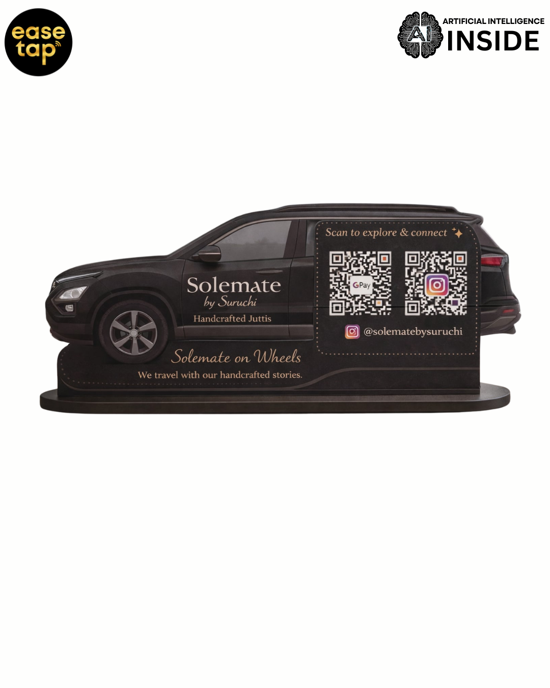 CAR shape 2 QR STANDEE