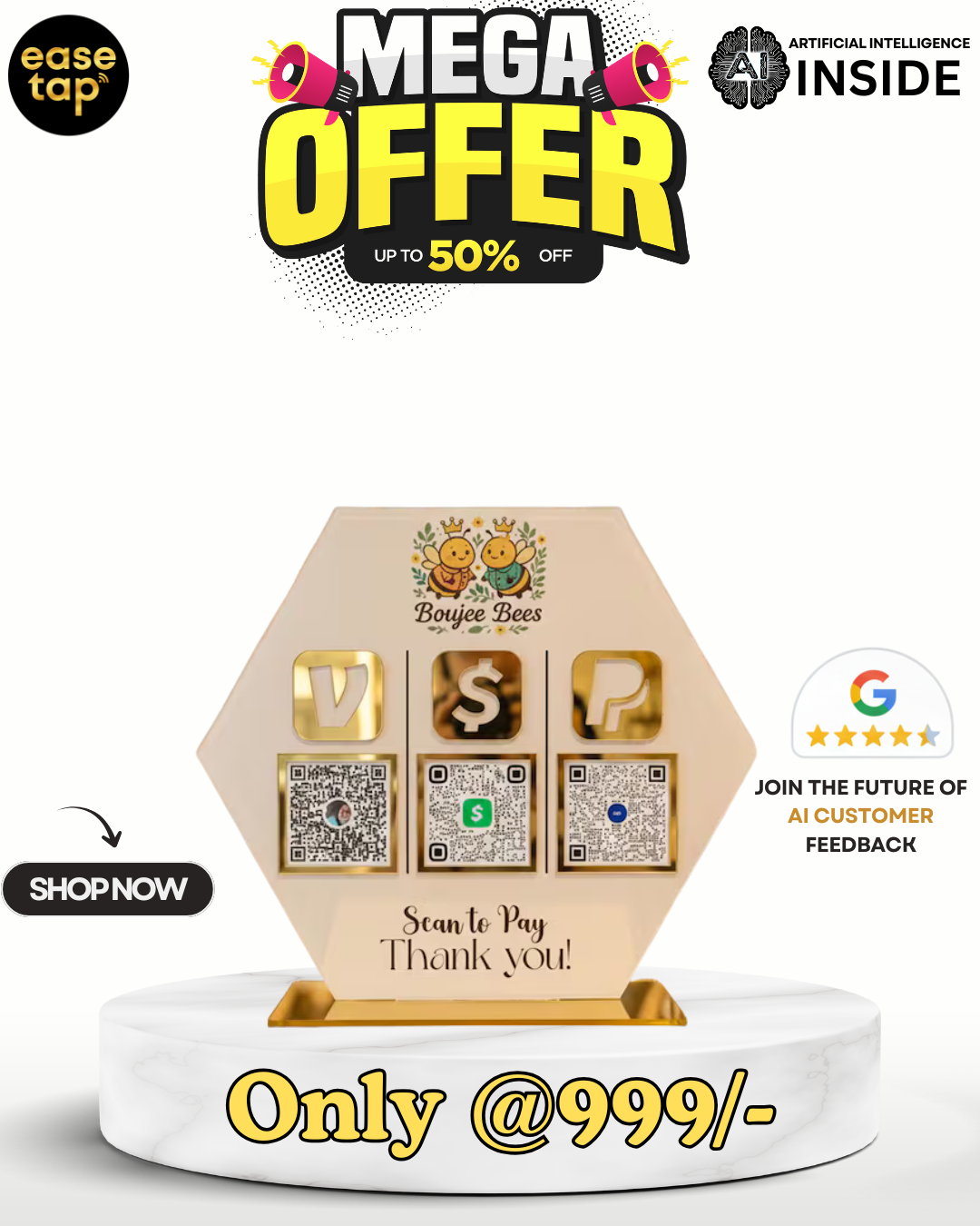 EASETAP 3 QR STANDEE