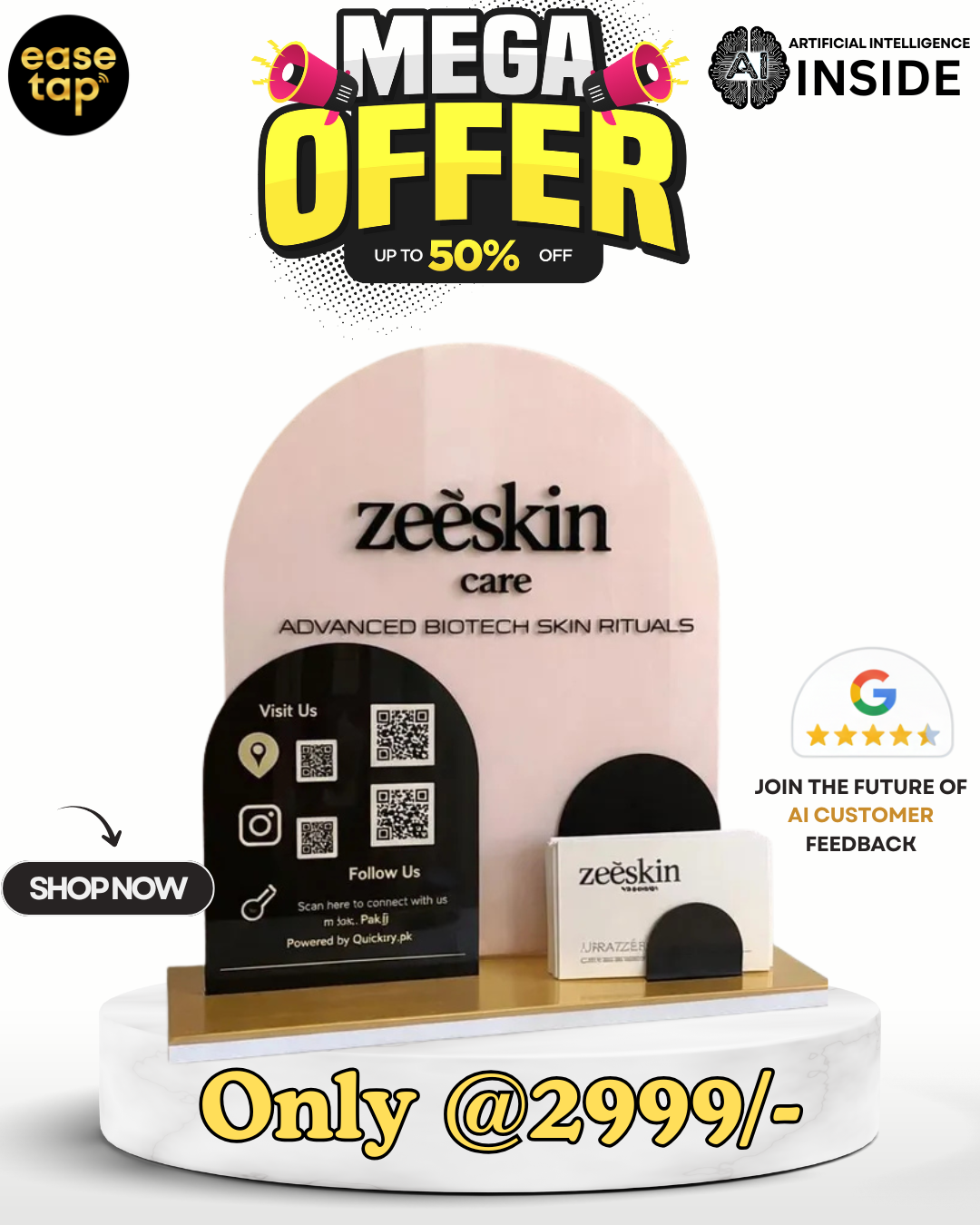 EASETAP MULTI QR STANDEE