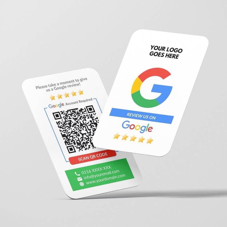 GOOGLE REVIEW NFC CARD