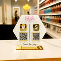 2 QR SALON STANDEE SIMPLE VIBRANT